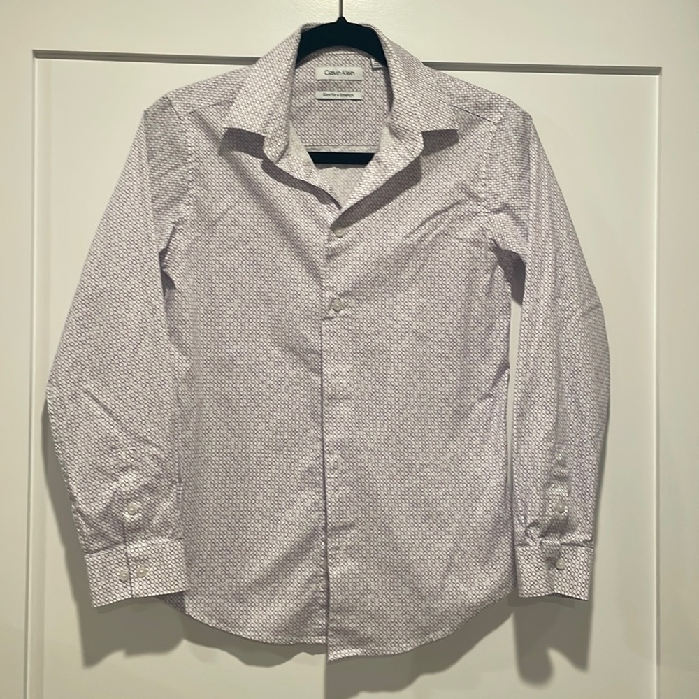 Calvin Klein Slim Fit Dress Shirt - purple - Size 14 - excellent condition.